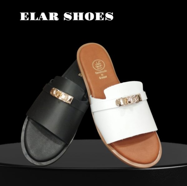 Γυναικεία flat σανδάλια δερμάτινα ανατομικά κώδ.1115