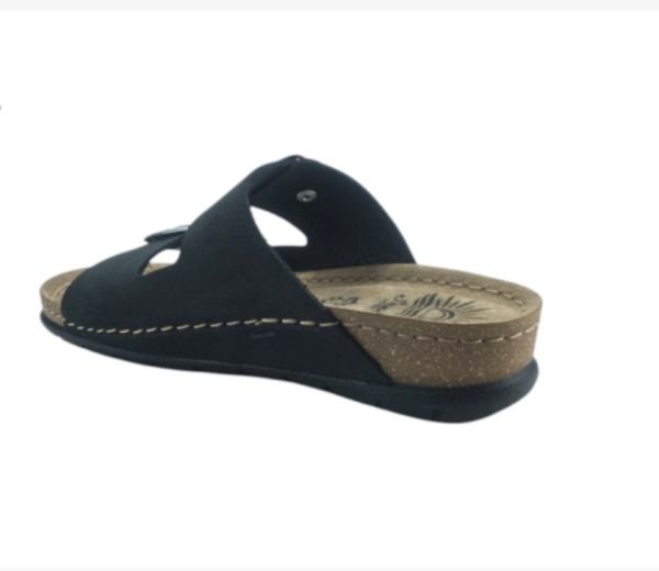 SANDALS ALTEA Δερμάτινα ανατομικά 50102 BLACK - Image 3