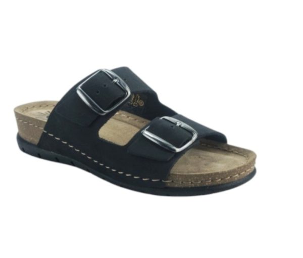 SANDALS ALTEA Δερμάτινα ανατομικά 50102 BLACK - Image 2